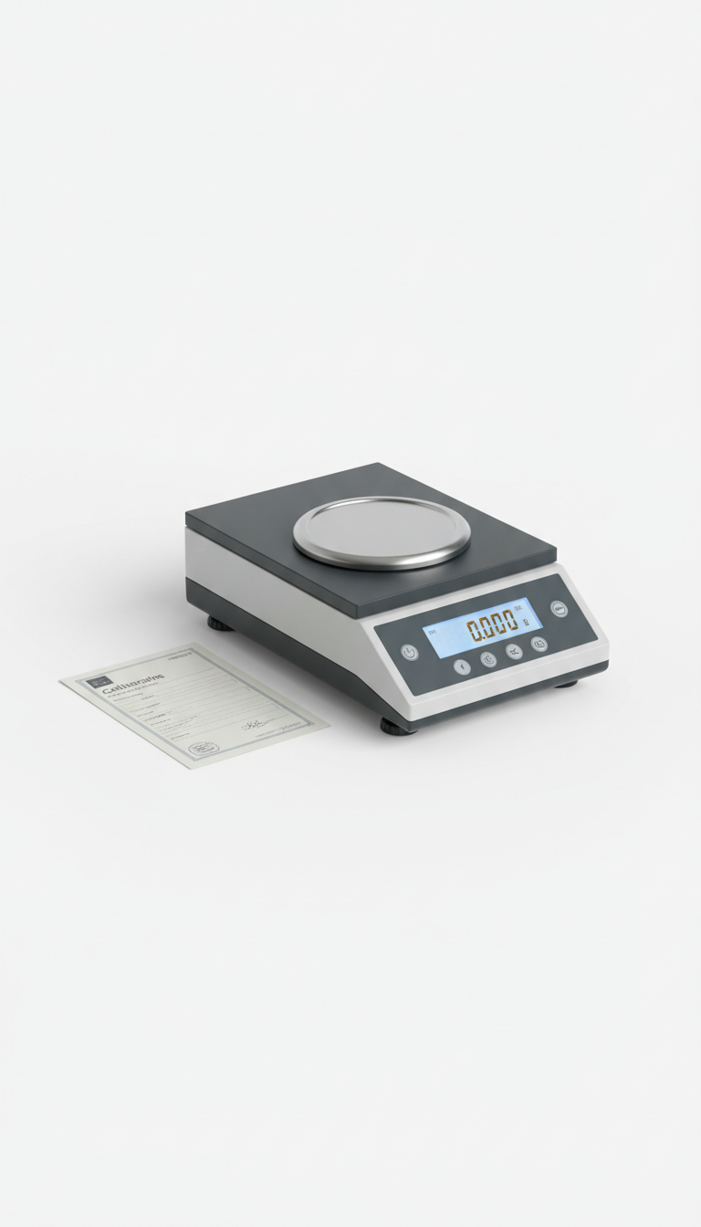 Compact benchtop milligram balance